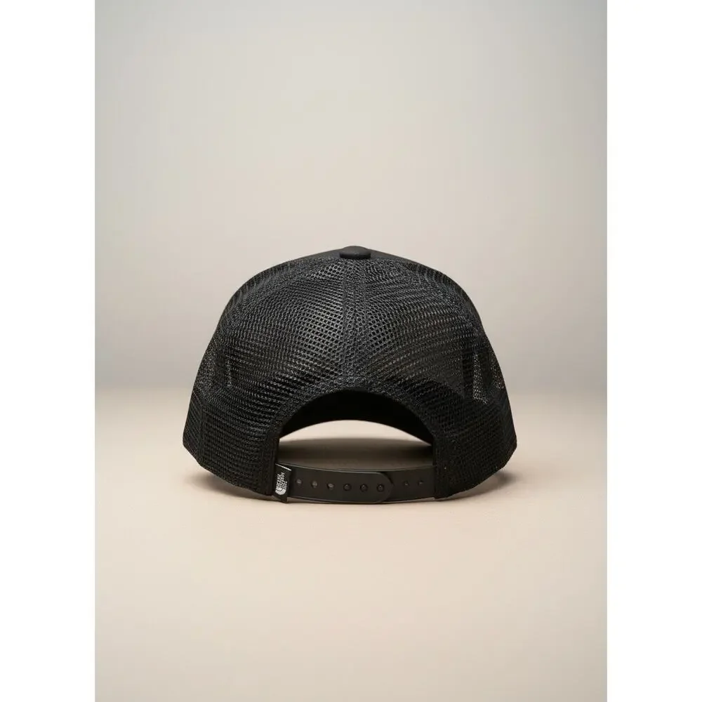 The North Face Black Mesh Trucker Snapback Hat Cap Medium M